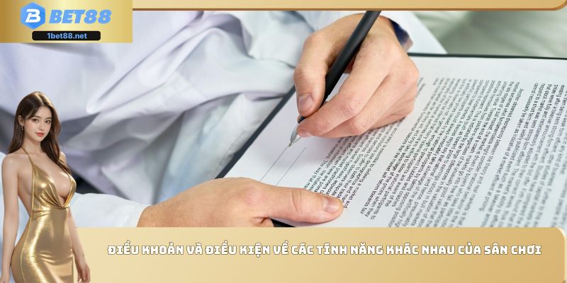 Điều khoản và điều kiện về các tính năng khác nhau của sân chơi
