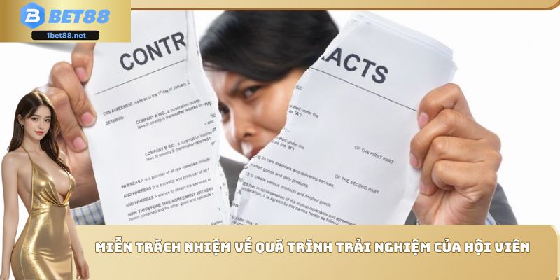Miễn trách nhiệm về quá trình trải nghiệm của hội viên